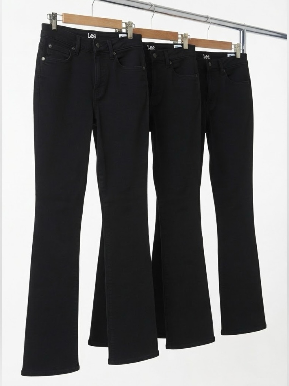 Lee Riders Women's Black Bootcut Jeans Size 6 Average (W28 L29) - Lot of 3 Pairs